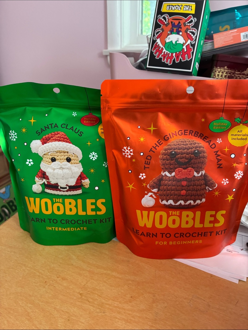 The Woobles Crochet Kit Christmas themed